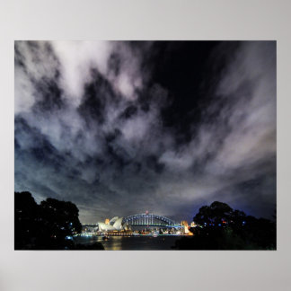 Dramatic Sydney Harbour Skyscapes Poster