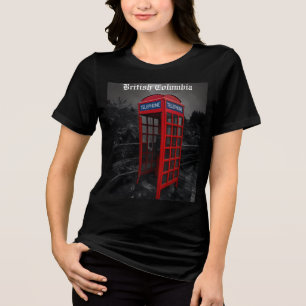 Dramatic Telephone Booth Photography Travel Urban  Tri-Blend Shirt