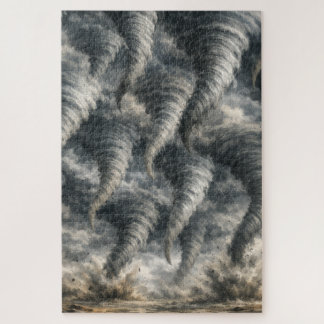 Dramatic Tornado Storm Pattern Jigsaw Puzzle