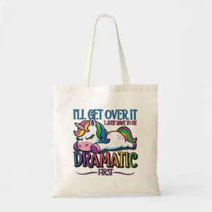 Dramatic Unicorn Tote Bag