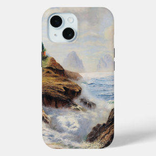 Dramatic Waves Pound a Rocky Coast iPhone 15 Case