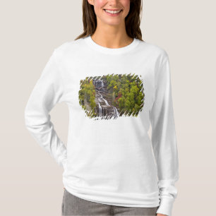 Dramatic Whitewater Falls in autumn in the T-Shirt