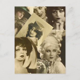 Dramatic Women From the Past Postcard
