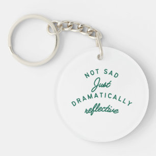 Dramatically Reflective Mood Key Ring