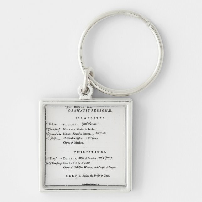 Dramatis Personae for Samson Key Ring (Front)