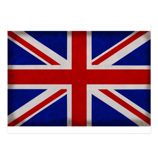 Drapeau Anglais d'Angleterre texturé Carte Postale | Zazzle