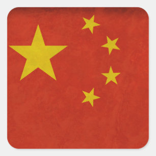 Drapeau Chinois Square Sticker