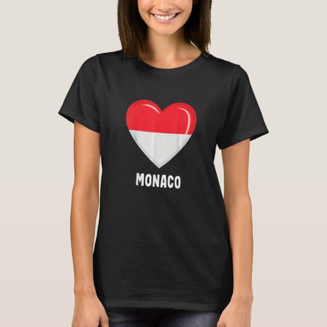 Drapeau de Monaco Monacan  2 T-Shirt (Front)