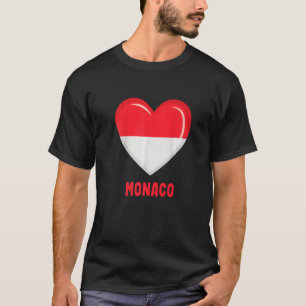 Drapeau de Monaco Monacan   T-Shirt