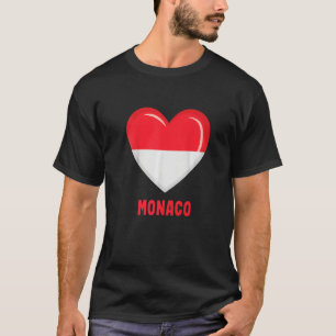 Drapeau de Monaco Monacan   T-Shirt