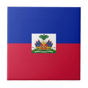 Drapeau d'Haïti - Flag of Haiti Ceramic Tile
