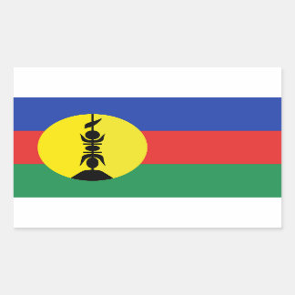 Drapeau Nouvelle-Calédonie - New Caledonia Flag  Rectangular Sticker