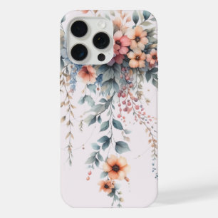 Draped Floral Elegance iPhone 15 Pro Max Case