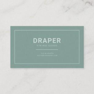Draper Business Card (Sage Green)