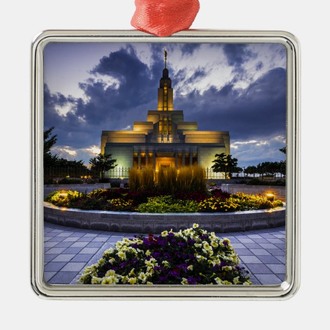 Draper Mormon Lds Temple - Utah Metal Ornament (Front)
