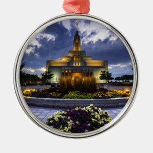 Draper Mormon Lds Temple - Utah Metal Tree Decoration
