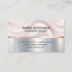 Drapery Background   Gold Metallic   Metal Brushed Business Card