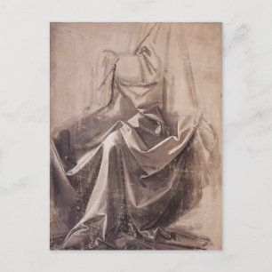 Drapery for a seated figure by Leonardo da Vinci Postcard