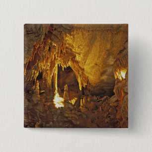 Drapery Room, Mammoth Cave National Park, 15 Cm Square Badge