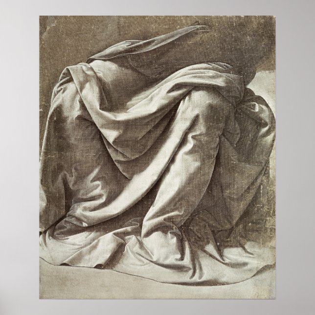 Drapery study for a Seated Figure, c.1475-80 Poster (Front)
