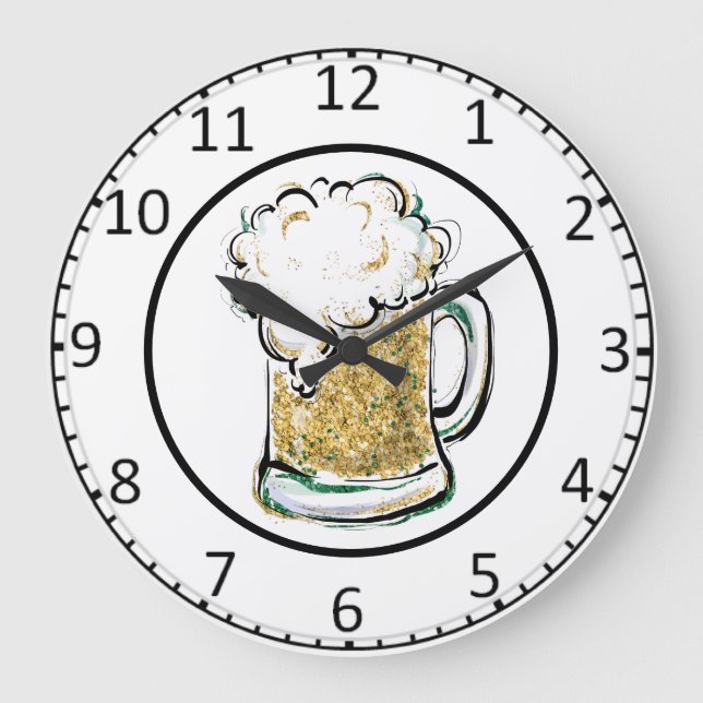 Draught   Beer Large Clock (Front)