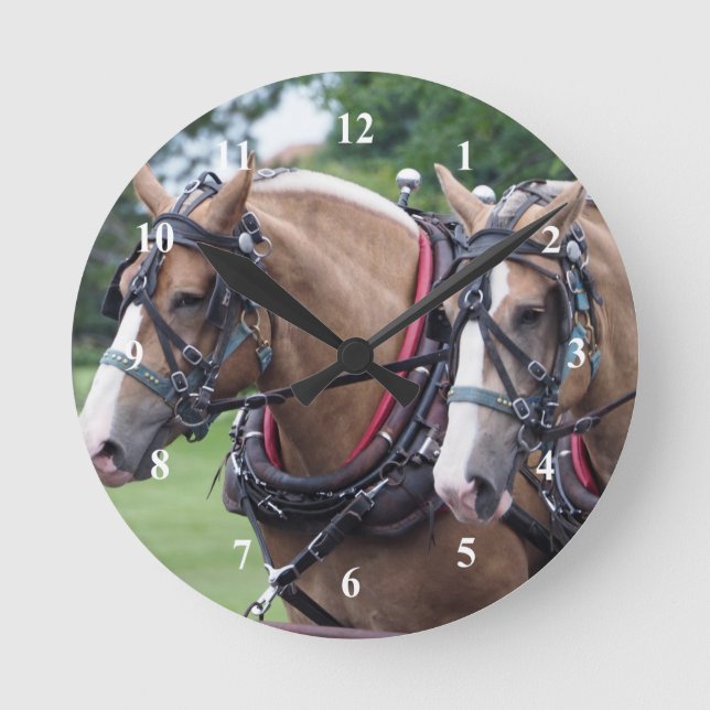 Draught   Horse 372 Clock (Front)