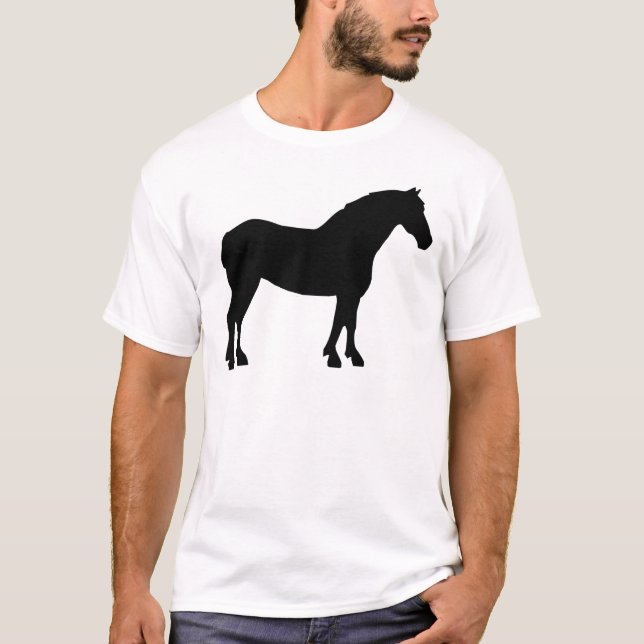 Draught   Horse (black) T-Shirt (Front)