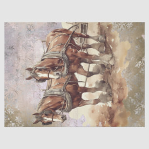 Draught Horse Decoupage Tissue Paper