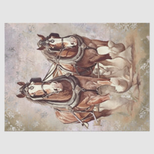 Draught Horse Decoupage Tissue Paper