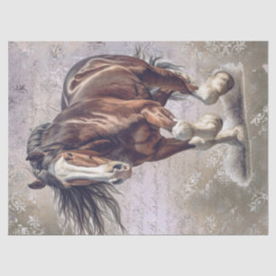 Draught Horse Decoupage Tissue Paper