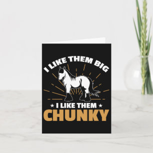 Draught Horse Meme Design For A Clydesdale Rider  Card