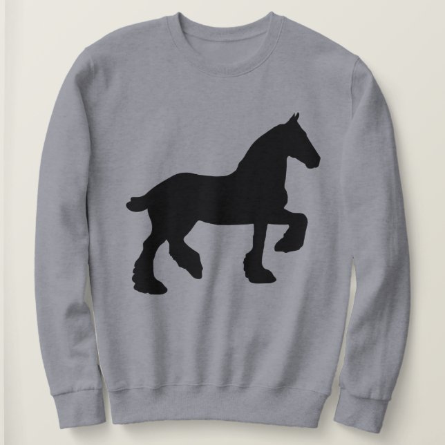 Draught Horse Silhouette Sweatshirt (Design Front)