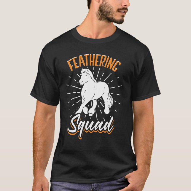 Draught Scotland Horse for Horseback Rider Clydesd T-Shirt (Front)