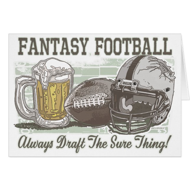 Draught   the Sure Thing Fantasy Football Gear (Front Horizontal)