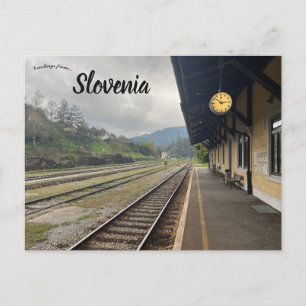 Dravograd Station Slovenia Postcard