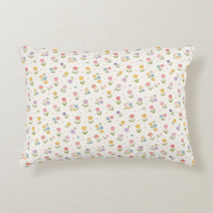 Draw a Flower for Me Decorative Cushion