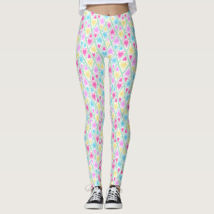 Draw heart, heart, love, Valentine's day Leggings