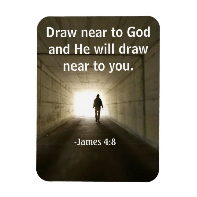 Draw near to God Bible Quotes Magnet (Vertical)