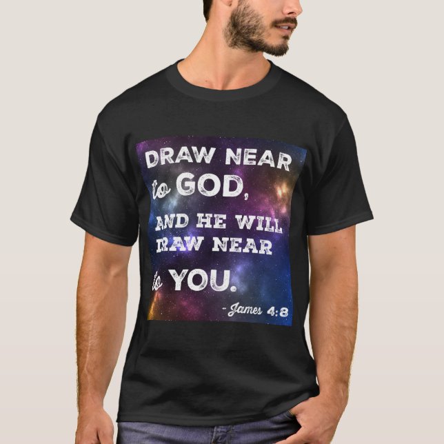 Draw Near to God Design T-Shirt (Front)