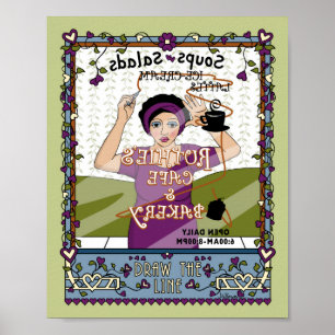 Draw the Line_A_8x10 Poster