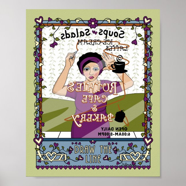Draw the Line_A_8x10 Poster (Front)