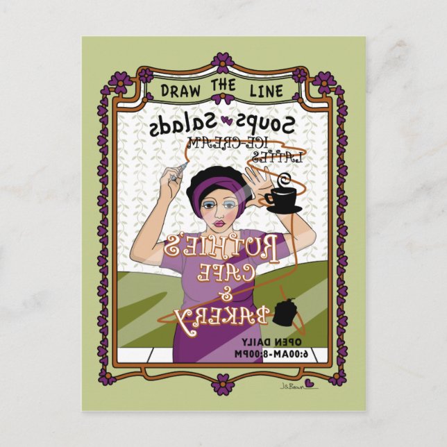 Draw the Line_A_ Postcard (Front)