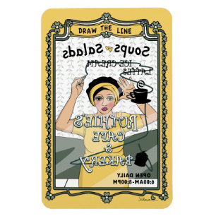 Draw the Line_C_4x6 Refrigerator Magnet