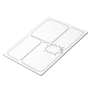 Draw Your Own Comics & Story - Blank Templates Notepad