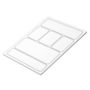 Draw Your Own Comics & Story - Blank Templates Notepad