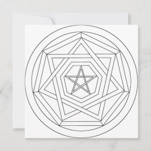 Draw Your Own Sigil Sigillum Dei Occult Star Card