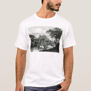 Drawbridge at Malacca, engraved by George Cooke T-Shirt