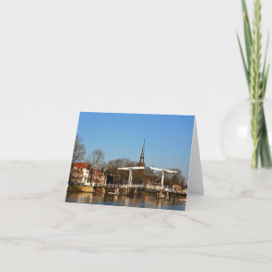 Drawbridge in the Netherlands. Thank You Card
