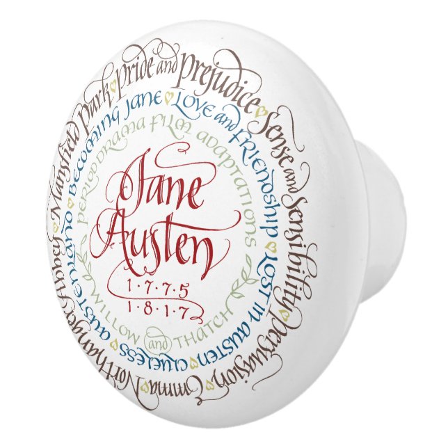 Drawer / Cabinet Knob - Jane Austen Period Dramas (Right)