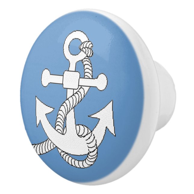 Drawer Pulls - Anchor (white) (Right)